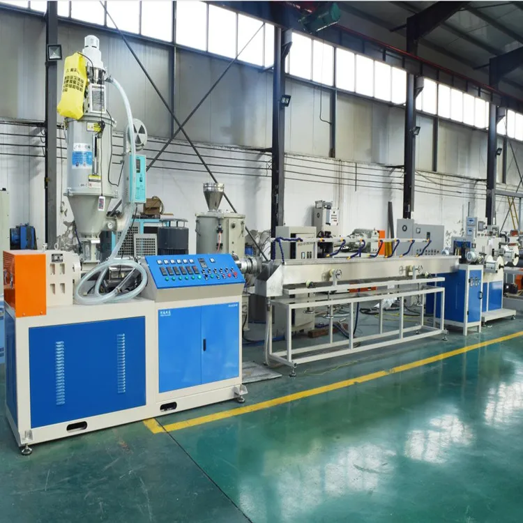 plastic pvc pp pe natural artificial wicker wire core cane extrusion production line making machine weaving extruder for rattan