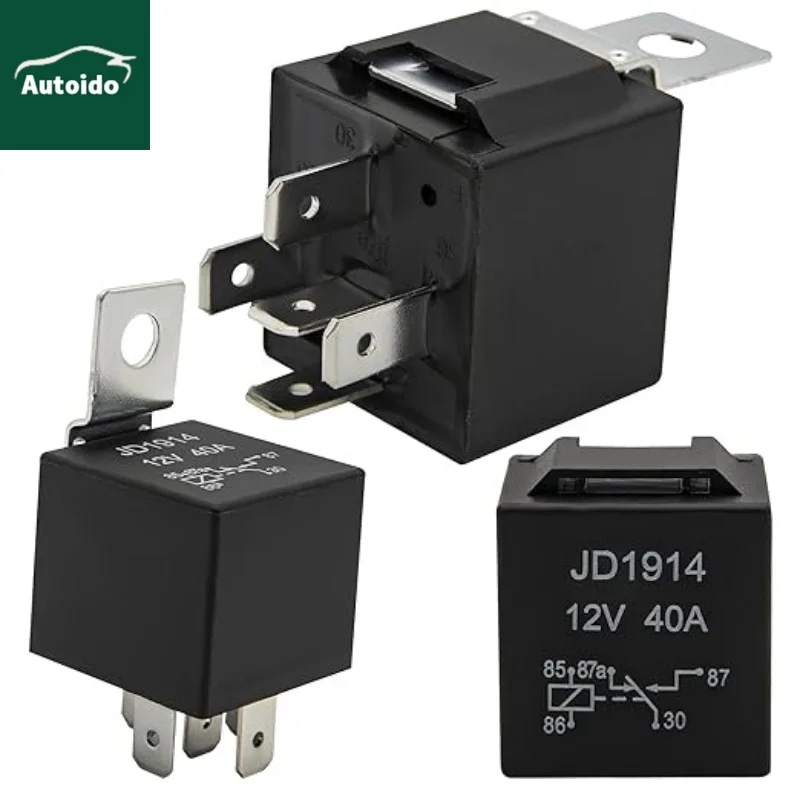 12V/40A SPDT Standard Auto Relay 5 pin Car Heavy Duty Switches & Starters, Used for Motor Automobile
