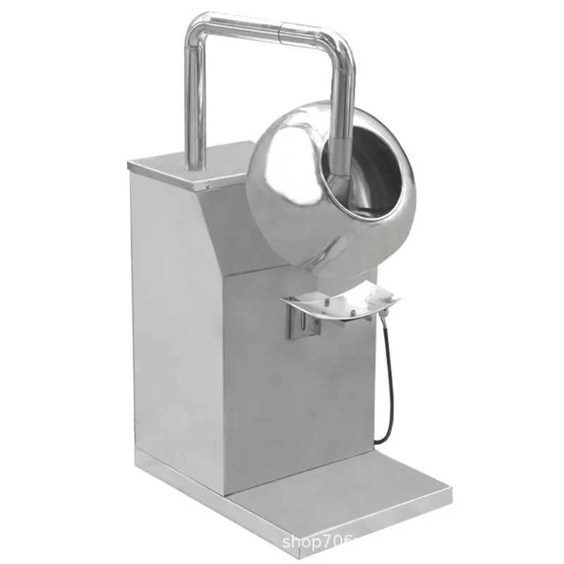 Automatic Electric Commercial Chocolate Panning Enrobing Machine Multifunctional Peanut Candy Sugar Coating Spraying Machines