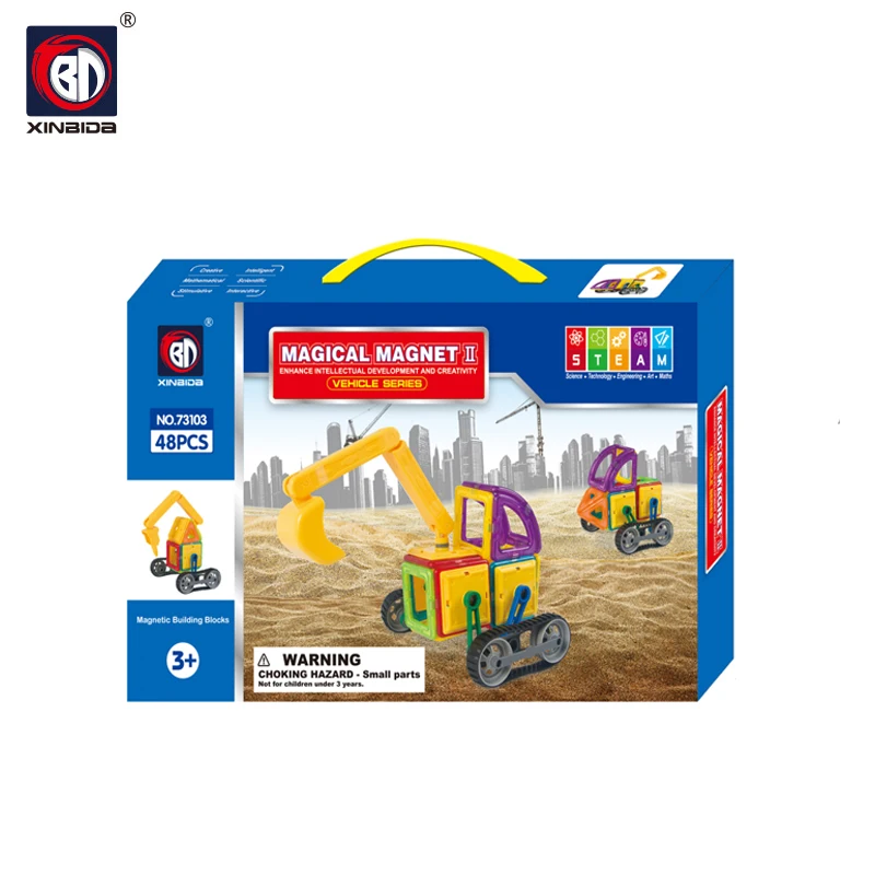 China Wholesale Low Price Custom Multi-Color Fashion Magnetic Blocks Building Kids Toy Educational
