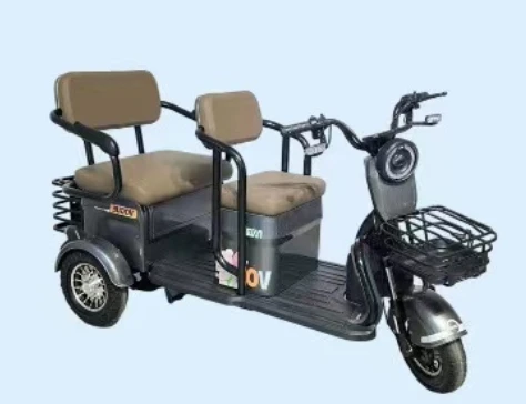 Multi-purpose Electric Three-wheel Vehicle 48V Open Body for Passenger or Cargo Use Three-wheel Electric Vehicle LED Light Eec