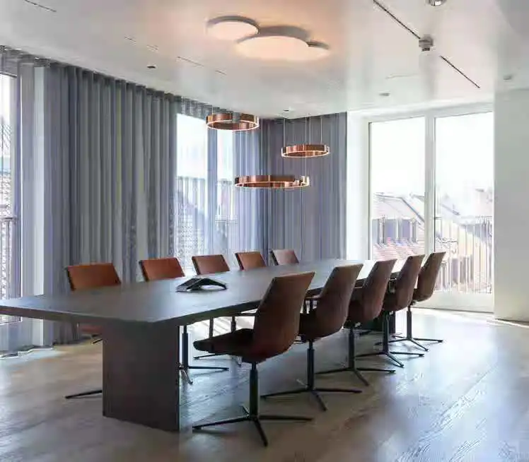 Modern brass gold ring led hanging light for hotel lobby led ring pendant chandelier decoration