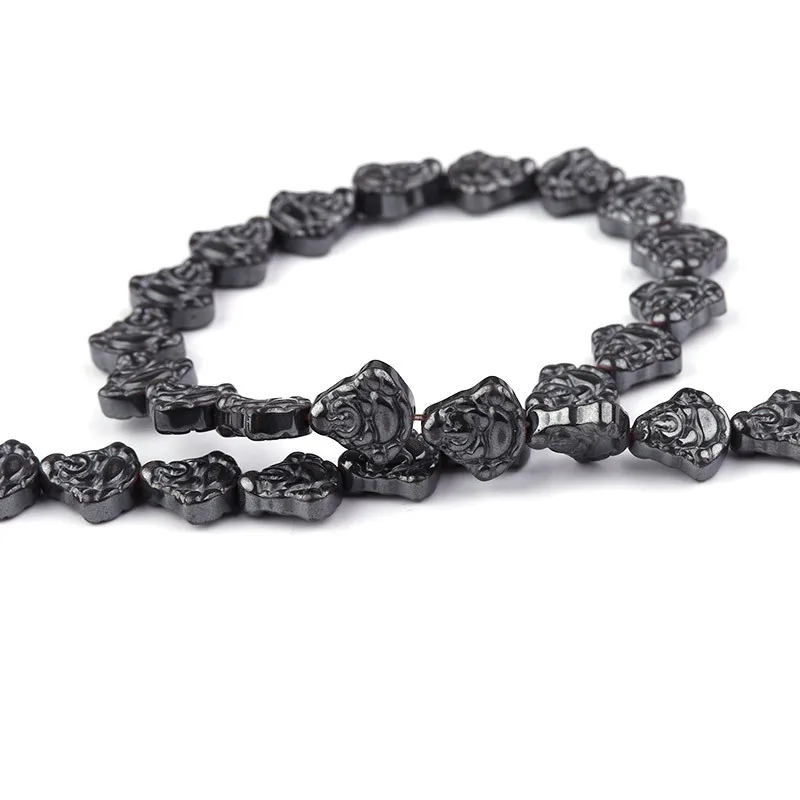 Бусины-разделители из гематита в ассортименте граненые круглые квадратные разделительные бусины бусины-разделители для ювелирных изделий подвески «сделай сам» россыпью