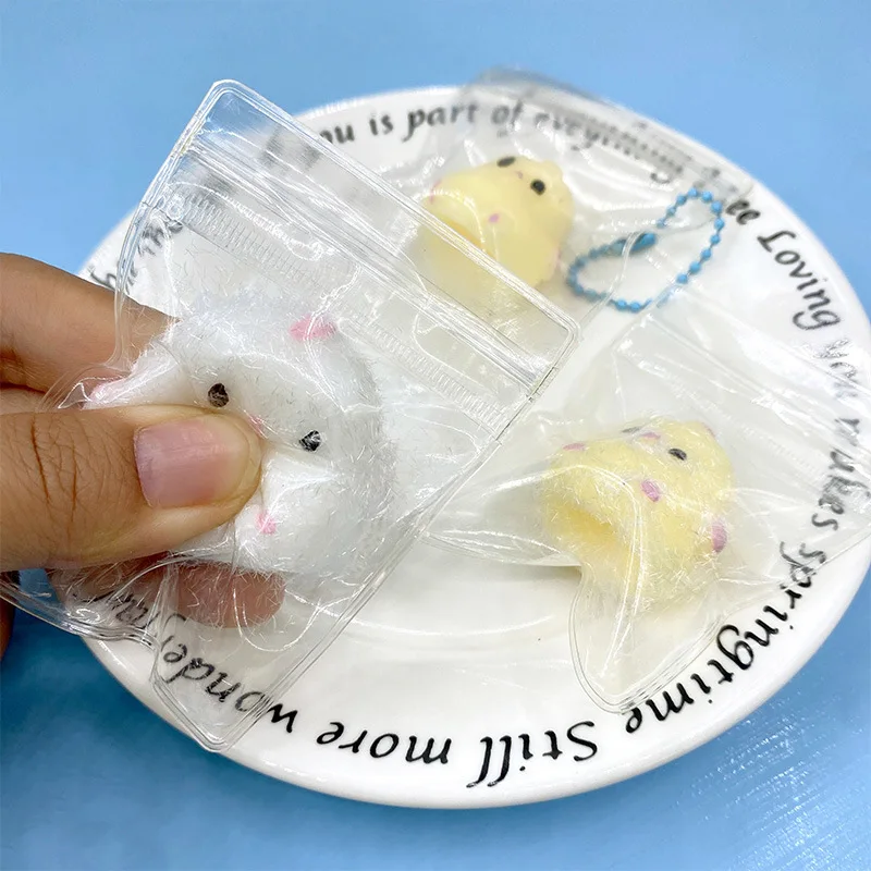 October New Mini Kawaii Animal Chicken Koala Taba Squishy Cute Keychain Dependent Bag Decoration