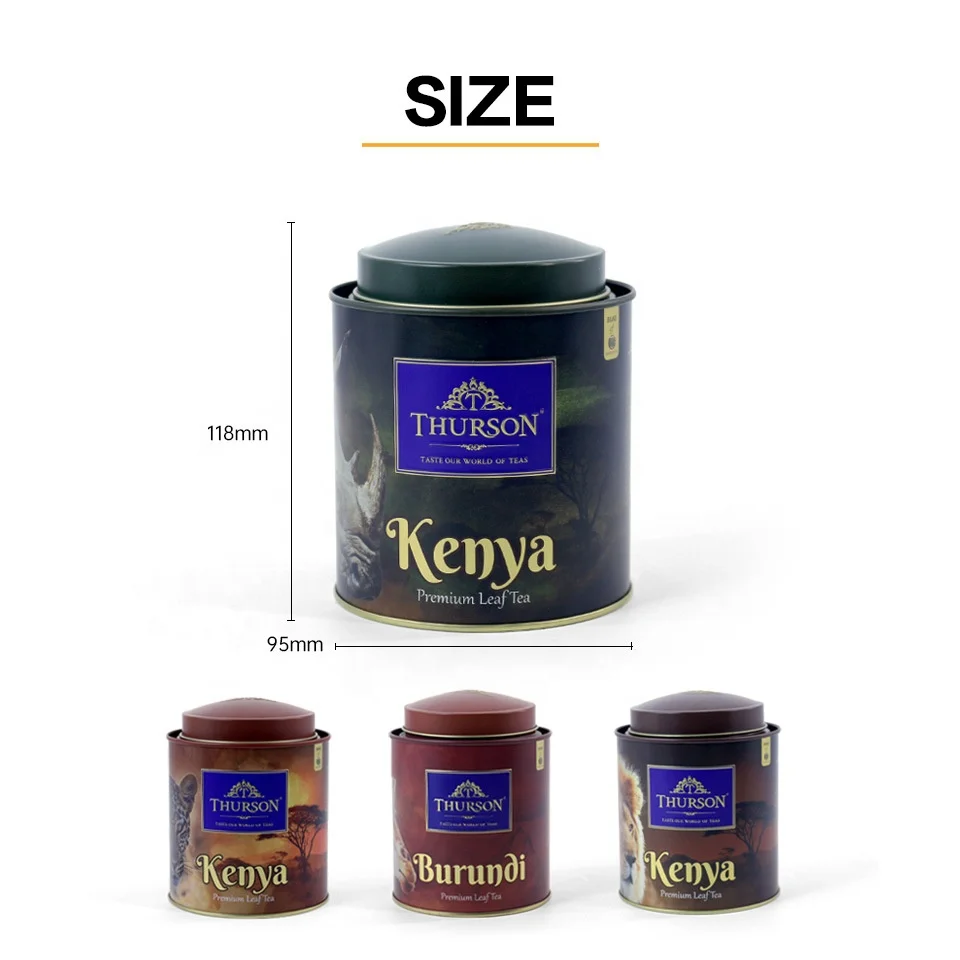 Luxury Custom Double Lid Metal Packaging Coffee Bean Storage Round Container Airtight Tea Tin Boxs for coffee tea