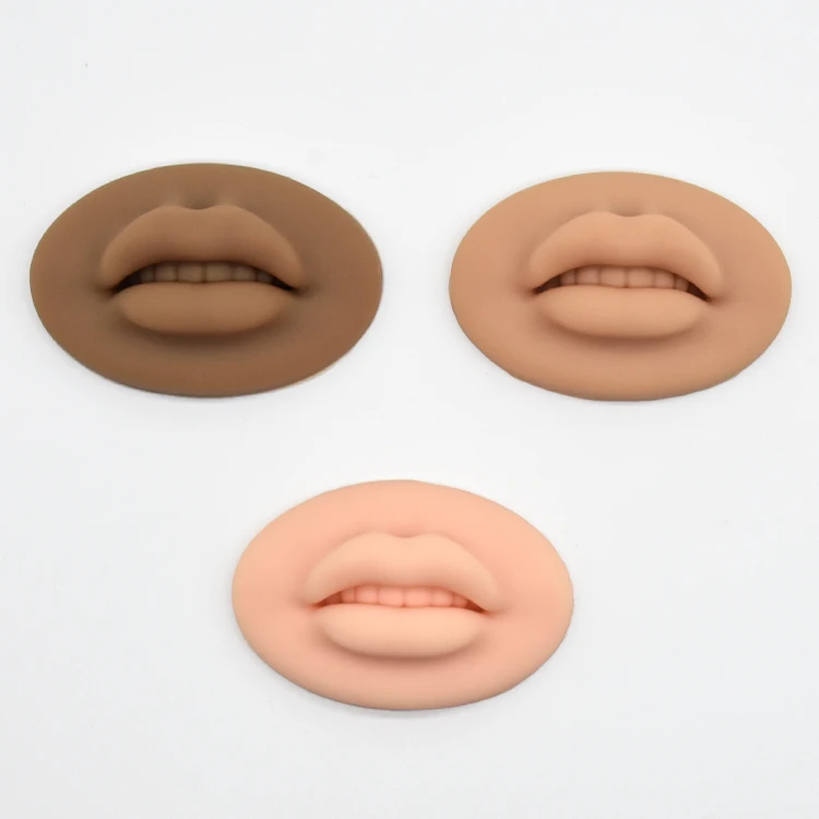 Latest Permanent Makeup Tattoo Open Mouth Lips Realistic 3d Lips Silicone Practice Skin Permanent Makeup lip Practice Model