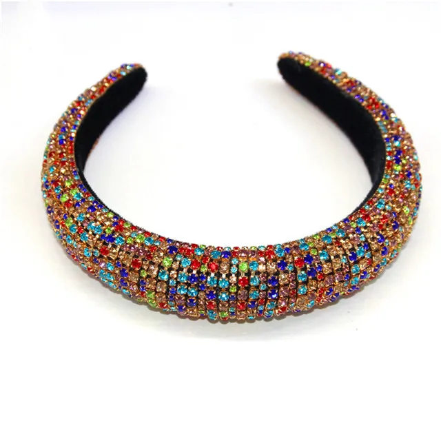 JRX New Arrival Luxury Diamond Headband Rhinestone Fashion Handmade Hairband For Women
