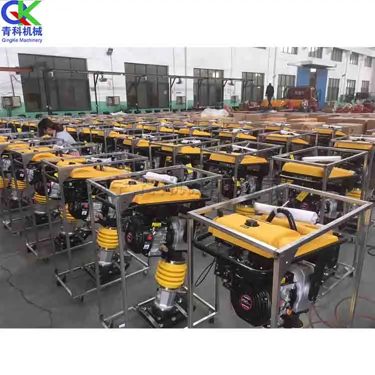 Concrete clay tamping and levelling machine Hand-held petrol impact tamper Small asphalt gravel fire tamper