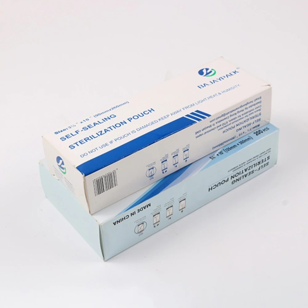 Choose Your Size Medical Self Sealing Autoclave Sterilization Pouch Sterilizer Bag For Dental Instruments Packaging