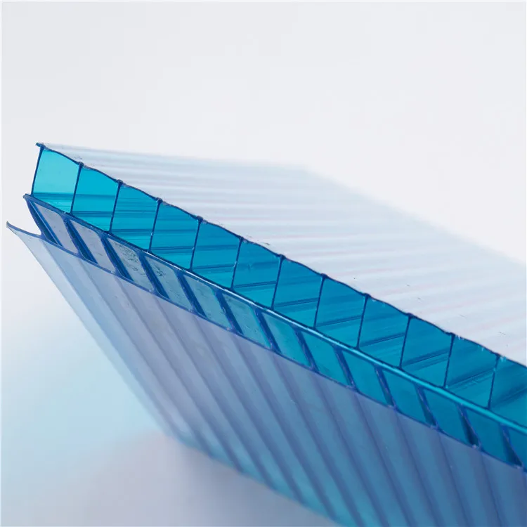 2-16mm thick cover profile high quality greenhouse hollow polycarbonate sun sheet