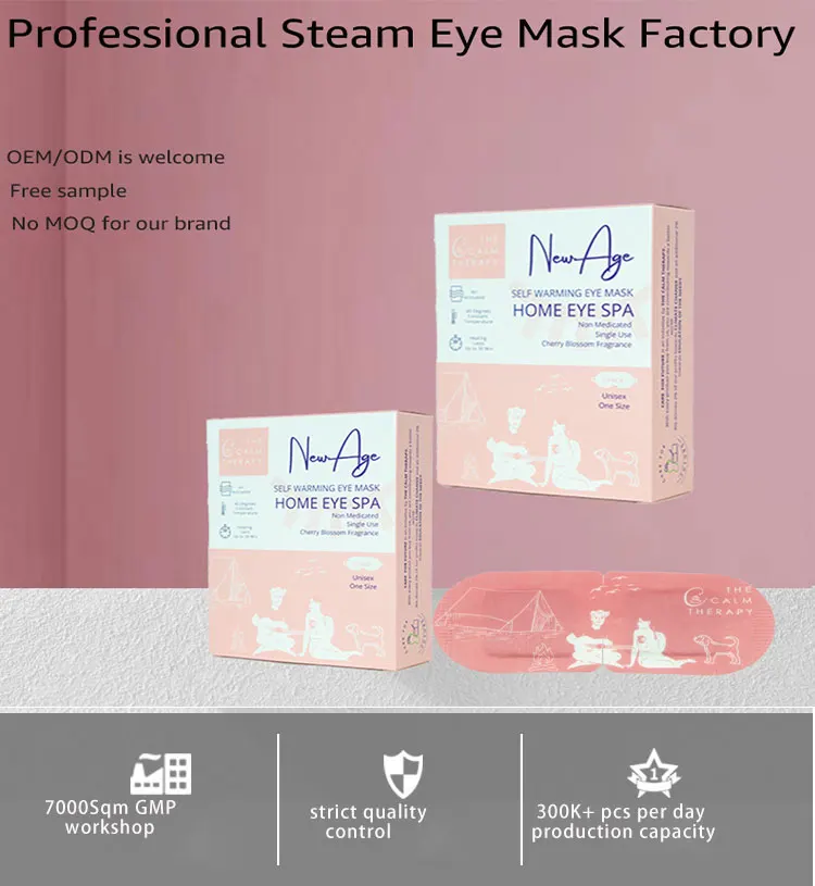 New Arrival Warming Fragrance Relieve Fatigue Relaxing Hot Compress Self Heating Heated Steam Eye Mask