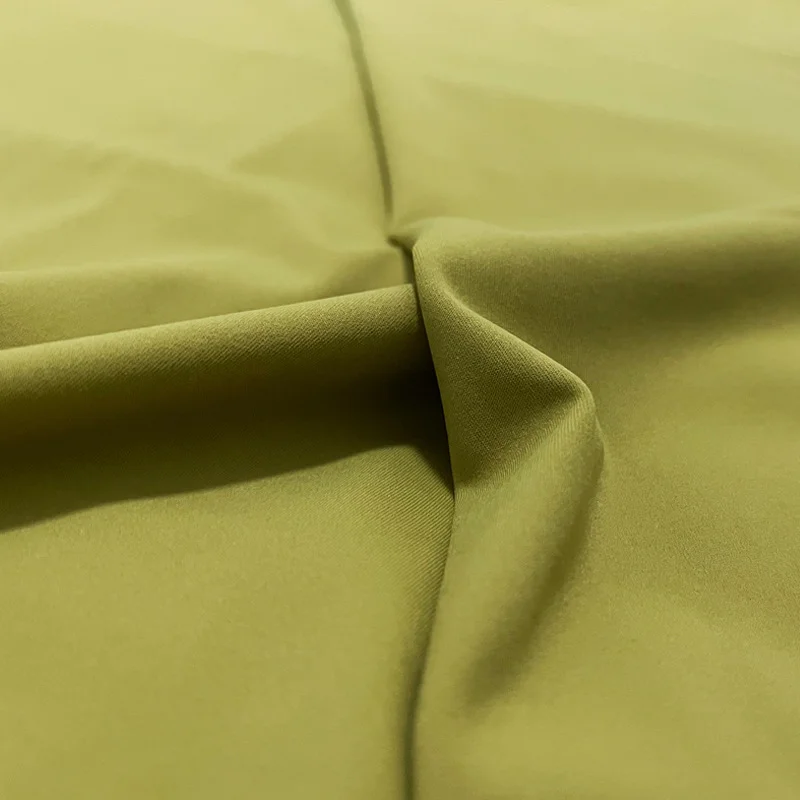 Custom Color  recycled 100% Polyester Satin Slub Fabric Woven Shiny 125gsm for Garments for Girls and Boys Dresses