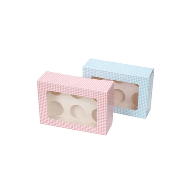 Hot selling clear plastic cake box with eco-friendly PET film window