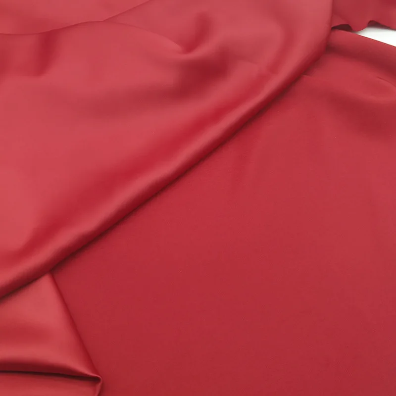 Heavy weight 97% polyester 3% spandex 220gsm stretch satin valentino fabric for nightwear