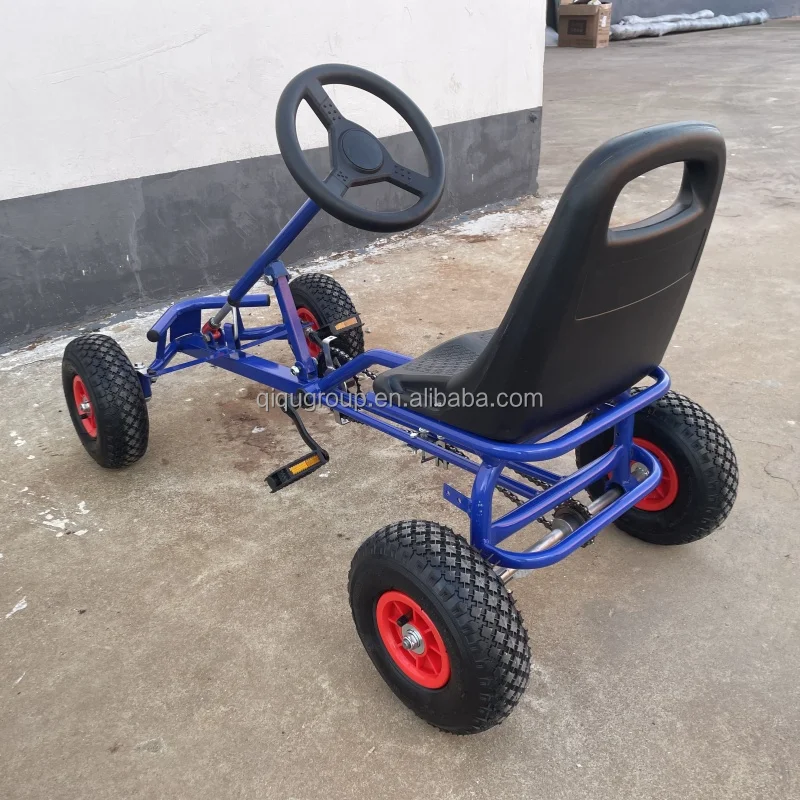 Professional supplier new design with hand brake four wheel heavy duty go karts frame kids pedal parts for kids