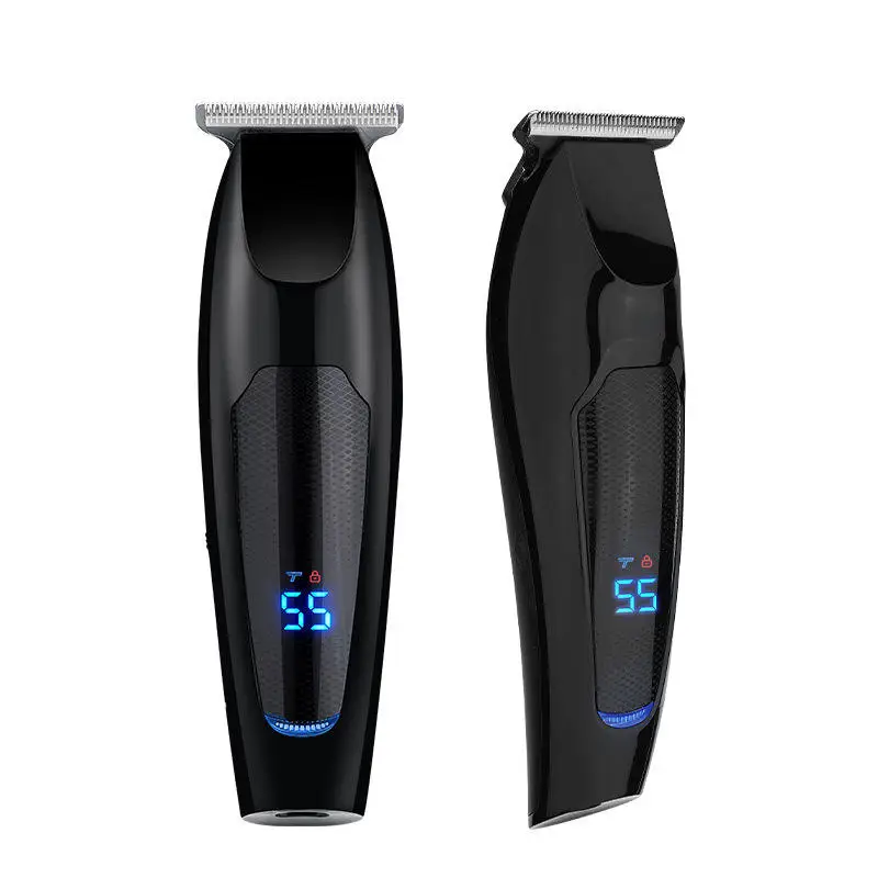 Suttik SH-2582 Low noise black hair Cutting Machine Hair Clipper with LCD display Big power long life hair trimmer