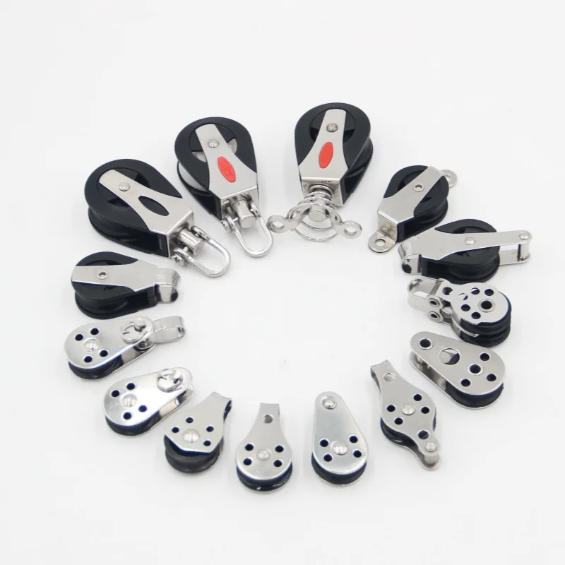 Boat Accessories Light Block, Single Nylon Sheave Block for Yacht Rigging Hardware