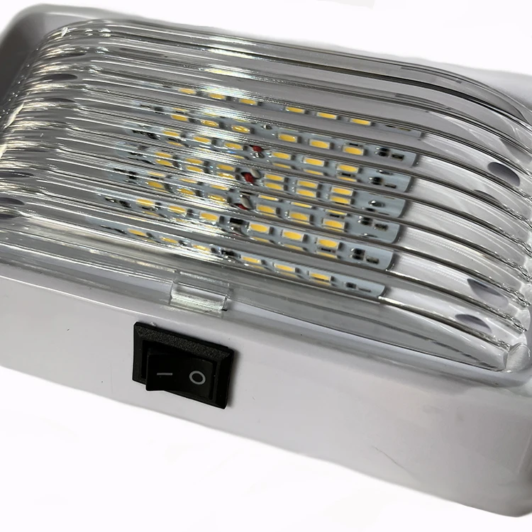 12V LED RV Light Exterior Porch 320 Lumens Waterproof For RVs Trailer Camper 5th Wheels Clear Amber Lenses Removable Replacement