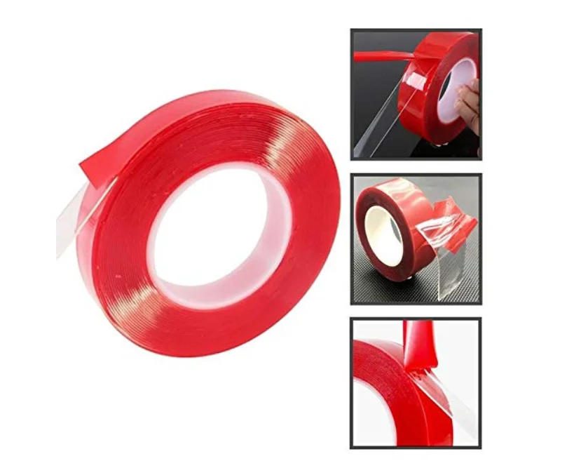 0.4mm 0.5mm 0.8mm 1mm Heavy Duty Permanent Bonding Mounting Structural Glazing Clear Acrylic Foam Double Sided Spacer Tape