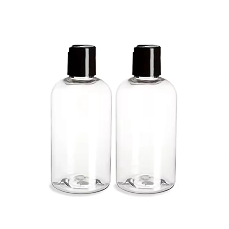 Shampoo Bottles Empty 100ml 150ml 250ml 300ml 500ml Clear PET Plastic Container with Wide Disc Cap Oil Hair Gel Lotion Bottle