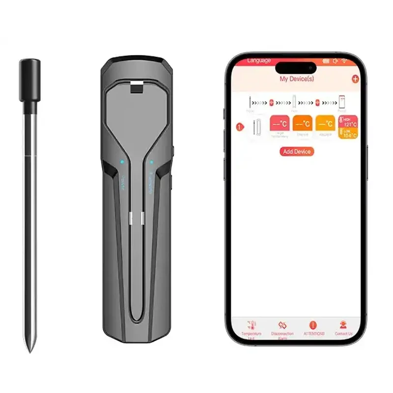 Smart Wireless Meat Thermometer Instant Read Food Thermometer Bbq Digital Pen Thermometer Oven Temperature Gauge