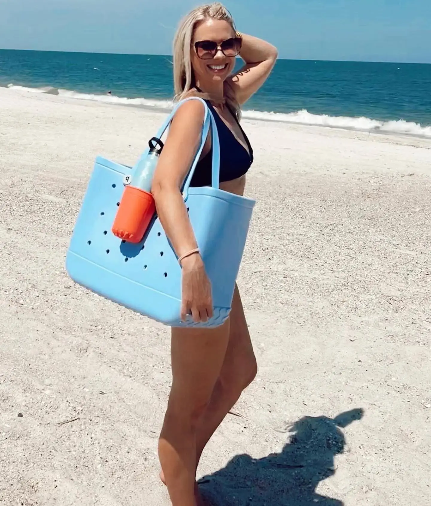 Custom Hot Sale Women Wholesale Beach Waterproof Tote Bags Custom Summer Rubber Large Fashion Eva Silicone Tote Bag