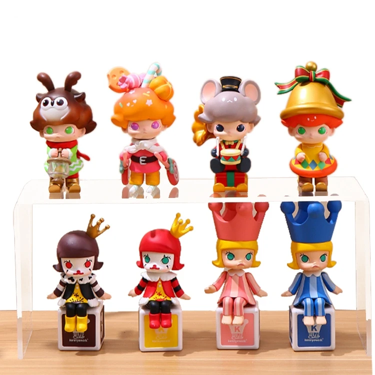 omg Clear acrylic Plexiglass products doll toy makeup display shelf laser cutting acrylic rack