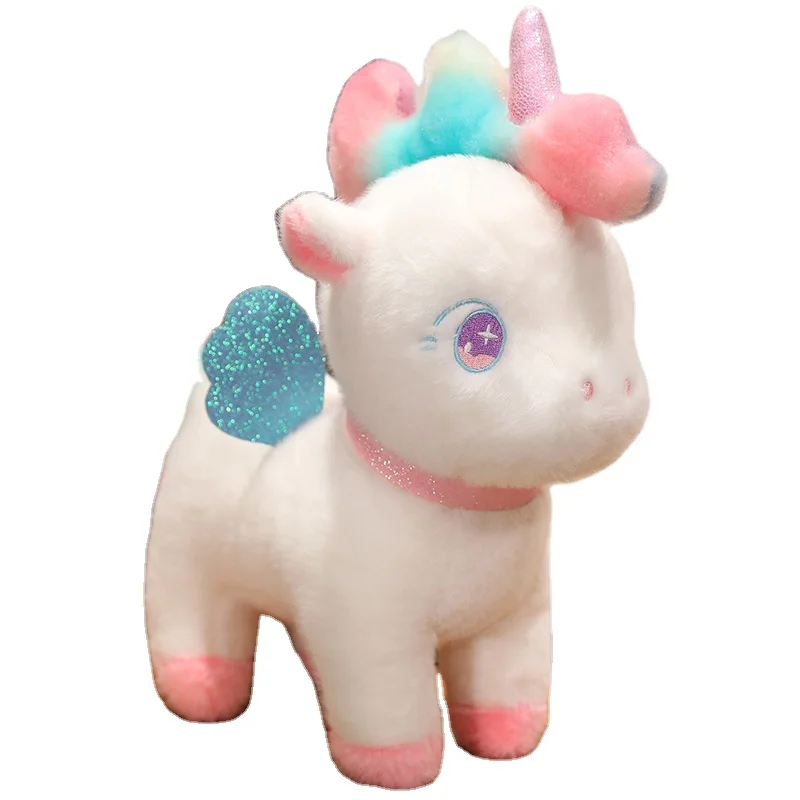 Wholesale Cute Unicorn and Pony Girl Plush Toy Cross-Border Colorful Doll Decoration Super Soft Main Material for Children