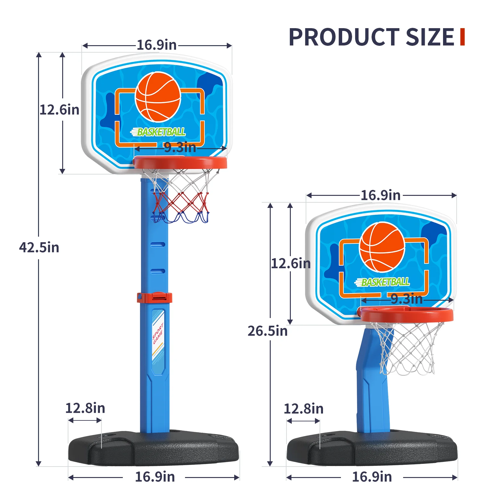 Swimming Pool Basketball Hoop Portable Outdoor Basketball Hoop for Pool with Balls Toys Game for Boys and Girls Summer Toys Gift