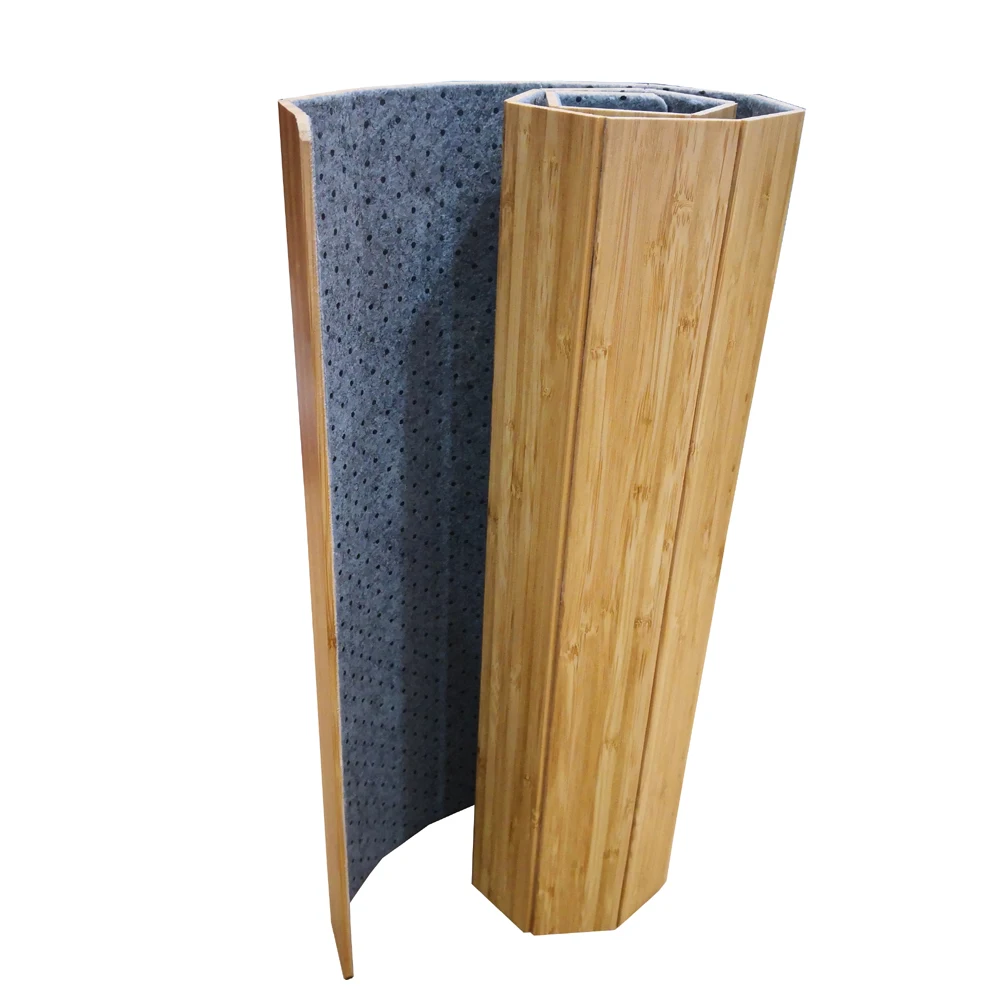 2022 Natural bamboo bath mat toilet shower mat