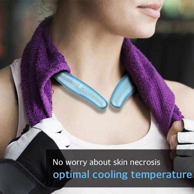 Neck Cooling Tube Wearable Cooling Neck Wraps for Summer Heat I Hands Free Cold Pack Reusable Neck Cooler