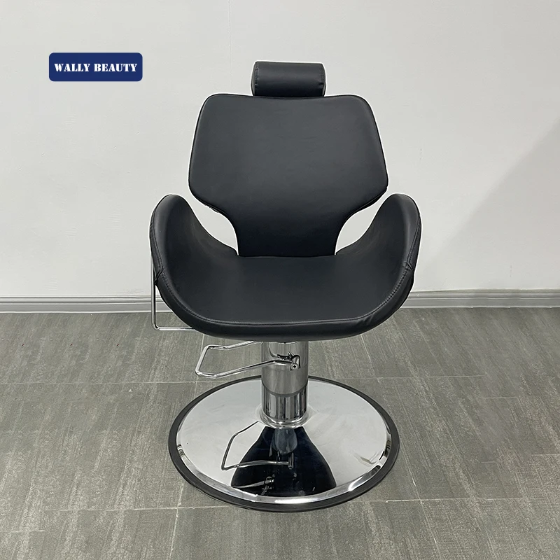 Salon Furniture Reclining Barber Chair Stylist Chair Hydraulic PU Leather Barber Chair