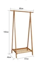 
Dreamve Wood Coat Rack With Shelf Entryway Coat Shoe Rack Bamboo 