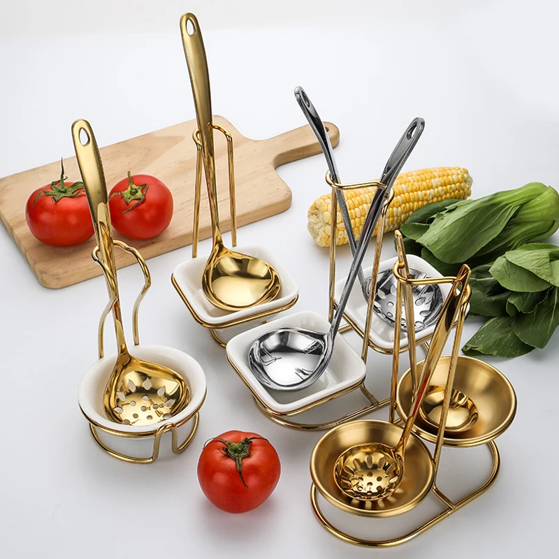 hotel supplies buffet serving set 304 stainless steel standing soup warmer station ceramic soup tureen ladle golden