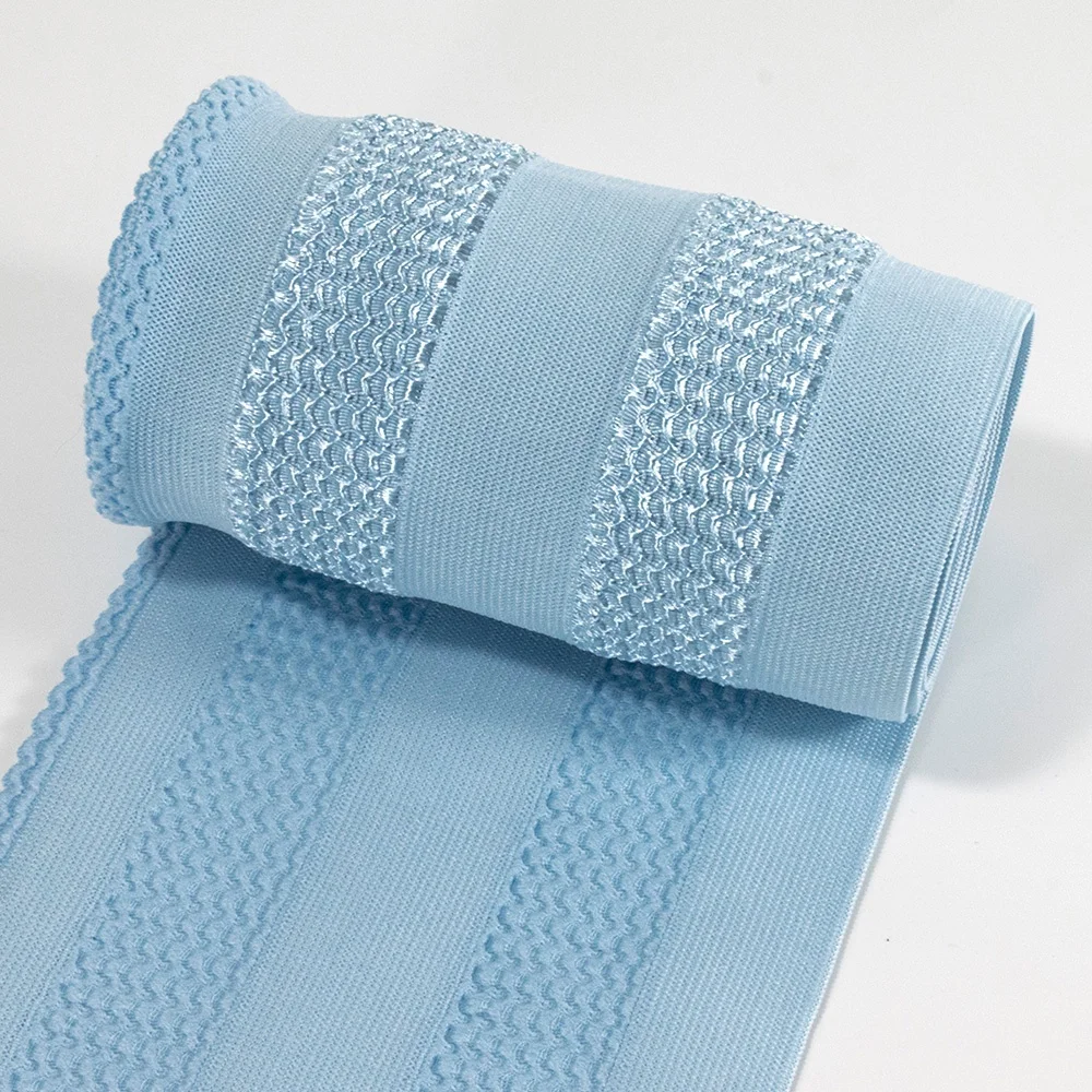 Wholesale colorful fish ribbon nylon breathable soft super wide elastic band for garment accessories