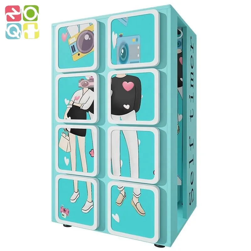 Coffee Shop Korean Photo Booth Vending Machine All-in-one Portable Self-service Photo Booth Coin Operated Led Photo Booth