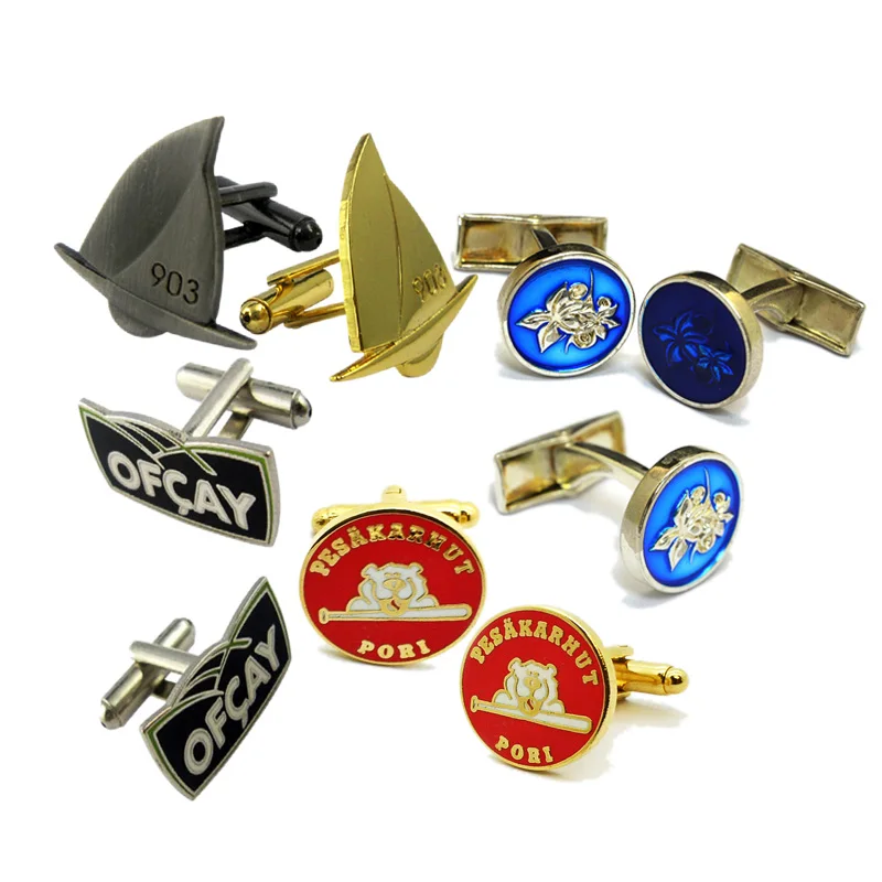 Запонки с эмалированным флагом для мужчин от китайского производителя