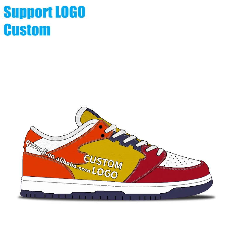 Wholesale Custom Sneakers Shoes Logo Fashion High Quality Brand Men Sport Shoes Men Running Shoes custom designer  logo sneakers