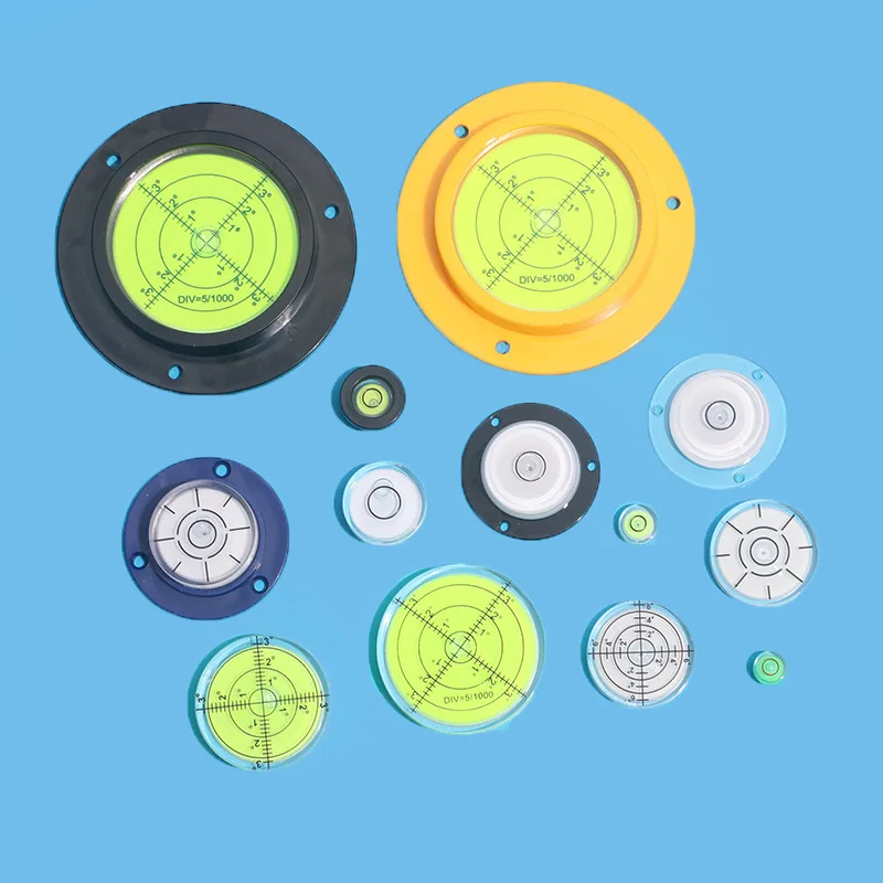Precision Green Disc Round Circular Bubble Spirit Level Measuring Tool