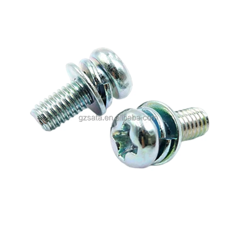 Zinc Plated Pan Head Sems Screws