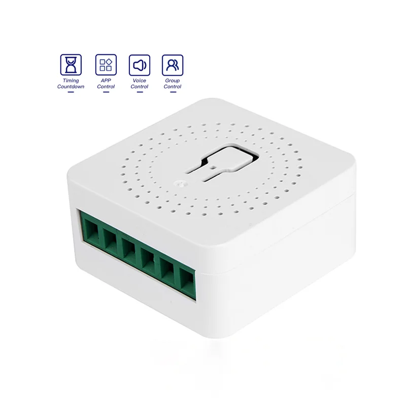 Tuya 16A Wifi Switch Mini Smart Breaker Electric for home appliances, Remote Control Works with Alexa Google DIY Home via Phone