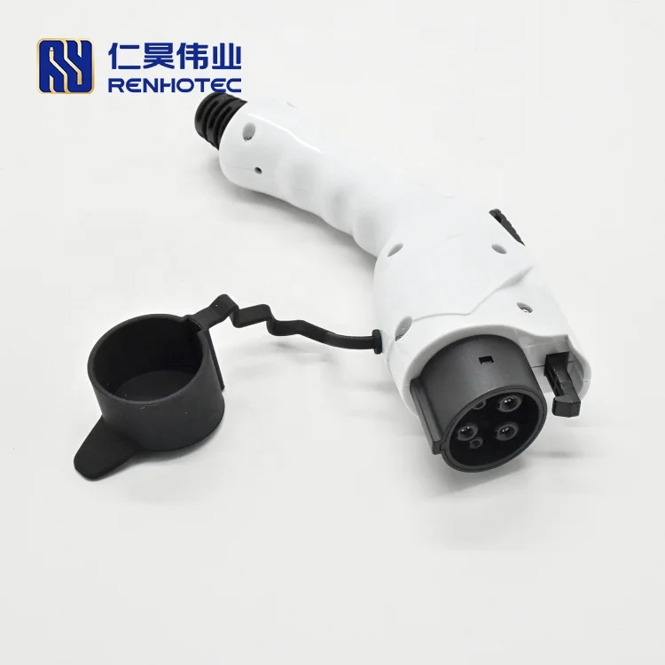 EV Charger Gun Single Phase SAE J1772 Male Plug Vehicle Connector