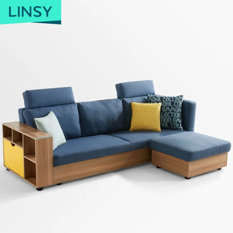 Linsy Luxury Design For Living Room Fabric Sofas F 3 Piece Oversized Sleeper Sectional Sofa Modern Luxury Fabric Sofa Sets 1011