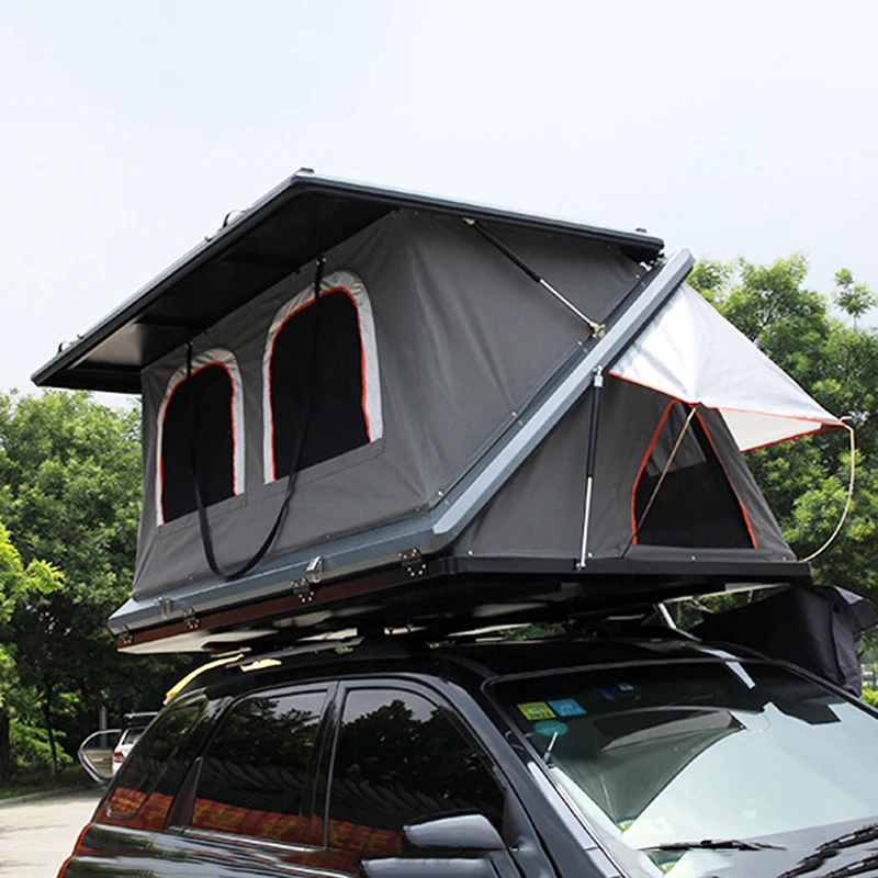 2023 high quality Aluminum Hard Shell Car Roof Top Tent Folding Camping Truck Rooftop Tent for SUV