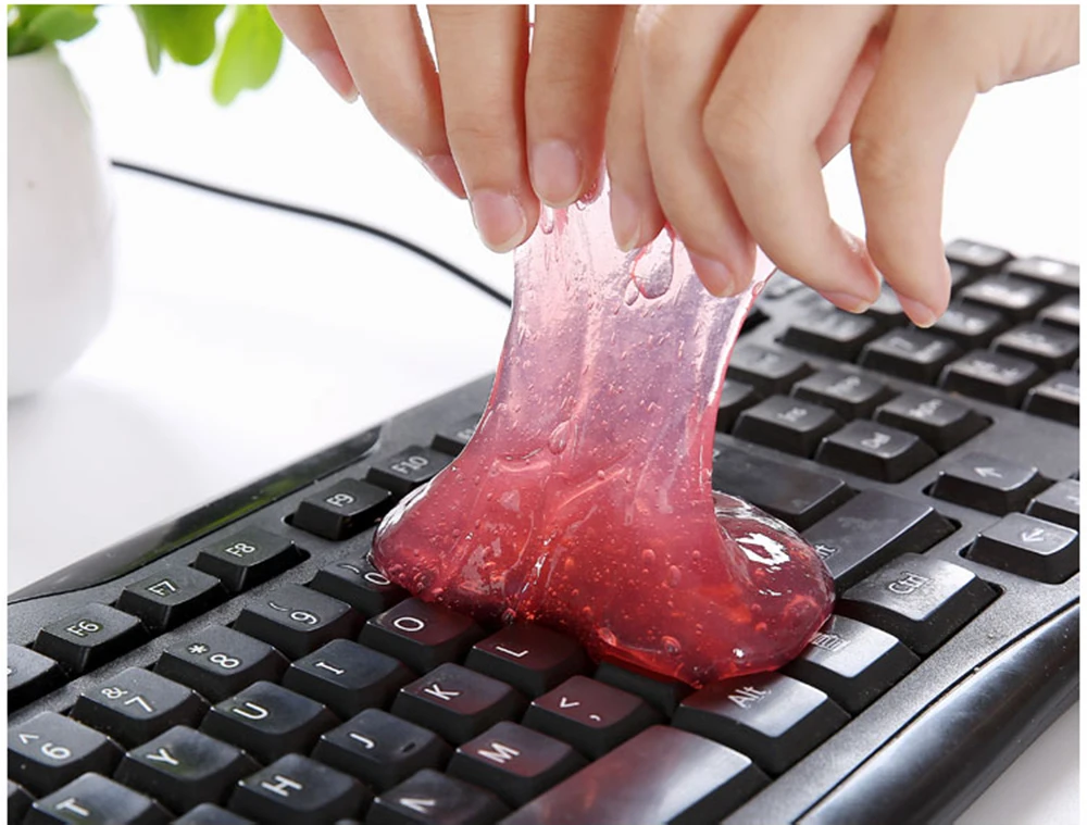 
Keyboard Gel Car Clean Glue Cleaner Dust Germ Cyber Putty Desk Computer Laptop Phone Car Interior Accessories 