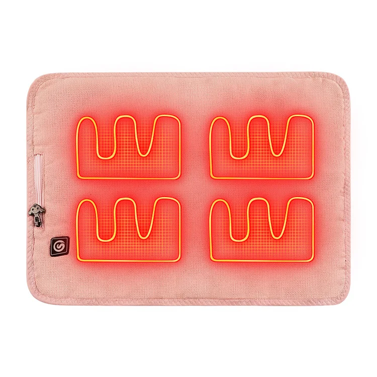 Home item USB Foldable Office Chair Back Seating Heating Cushion Electric Car Lumbar Pillows & Seat Cushions