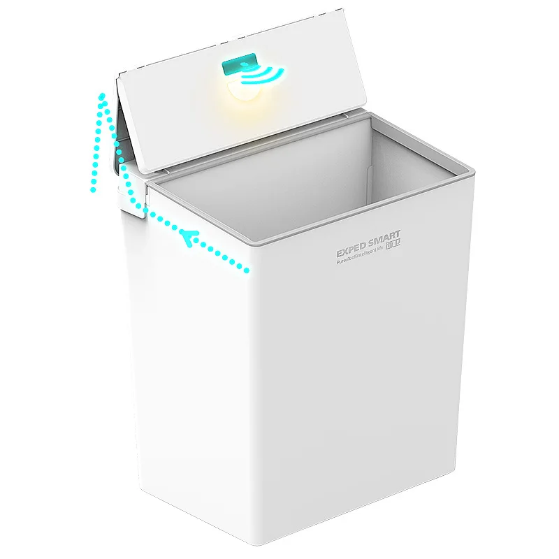 Smart sensor trash can bathroom bedroom Innovation One step collections automatic bag collection electric Smart sensor trash can
