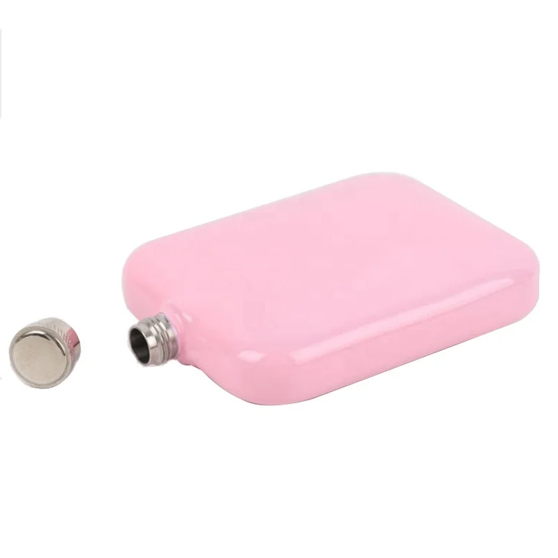 Hot Selling Square Shape Flasks liquor Hip Stainless Steel 6oz 180ml Whisky Hip Flask Water Bottle