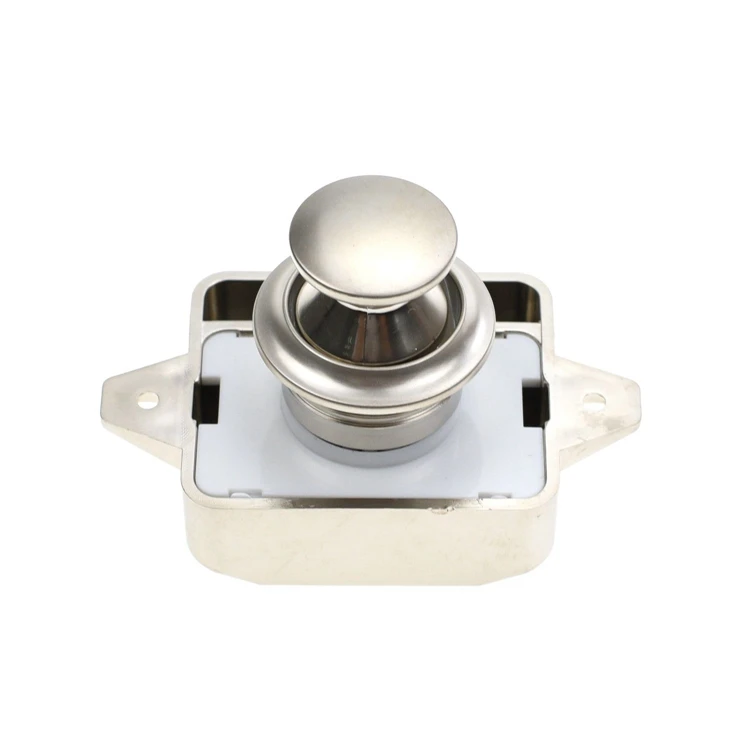 YH3004  Caravan door lock RV Cabinet Push Lock Push Button caravan Catch Cupboard Door Knob Latch Lock