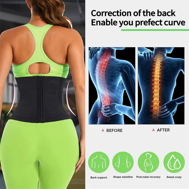 Latex Women Plus Size Belly Girdle Tummy Control Waist Trimmer Cincher Corset Wrap Belt Waist Trainer Shaper Shapewear